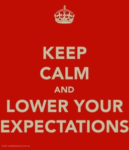lower expectations